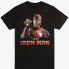 iron man wearing infinity gauntlet